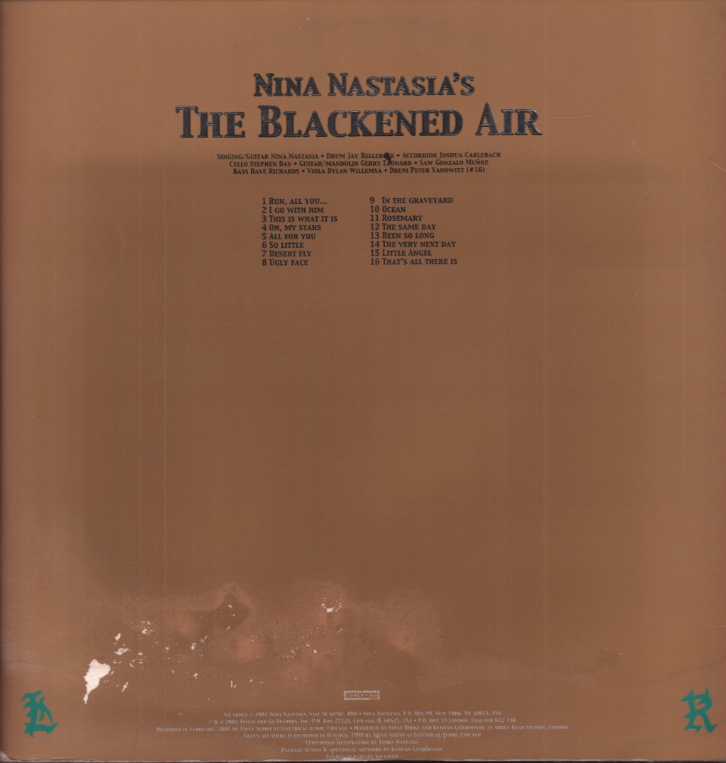 Nina Nastasia - Blackened Air - Lp