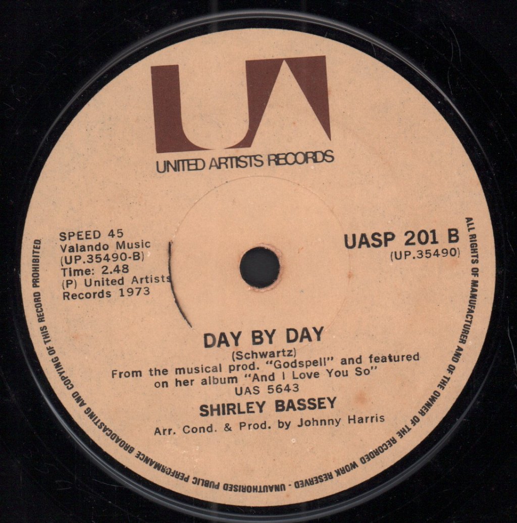 Shirley Bassey - Never Never Never - 7 Inch