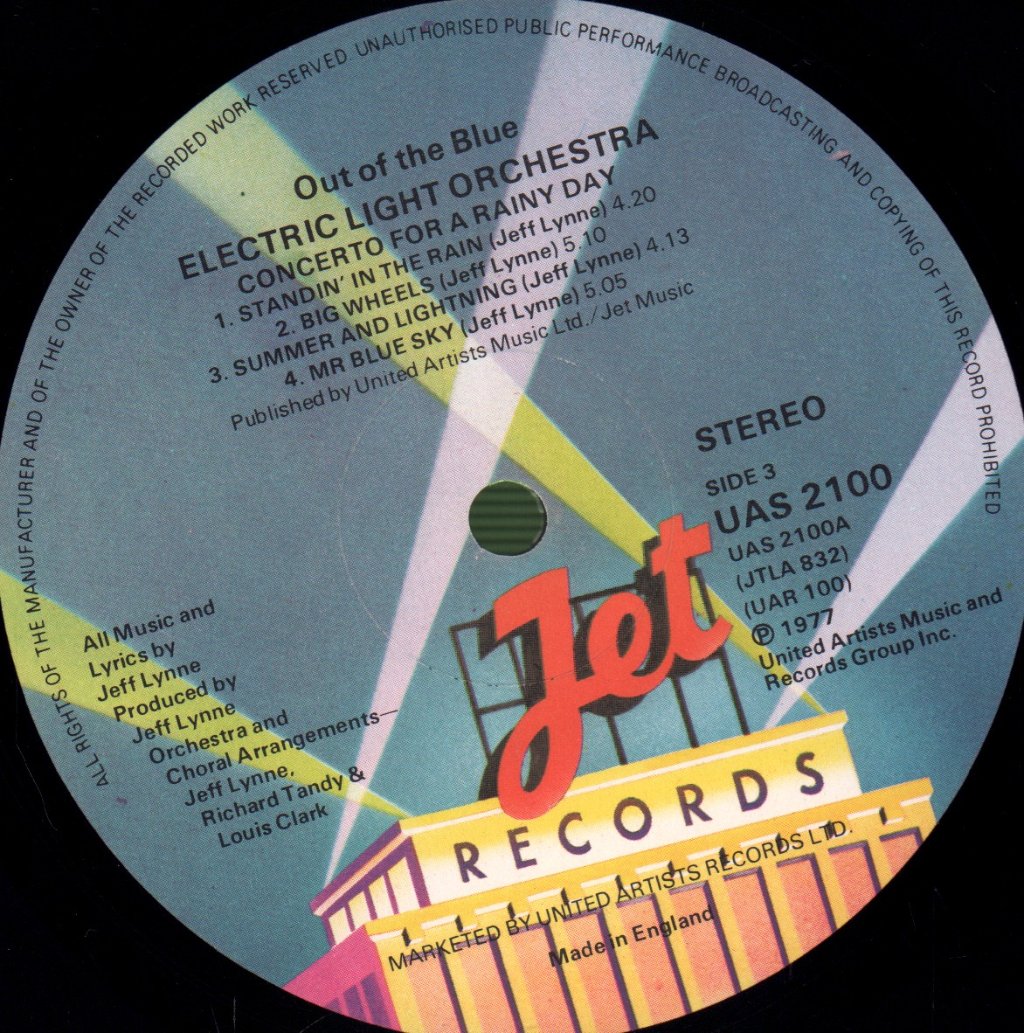 Electric Light Orchestra - Out Of The Blue - Double Lp