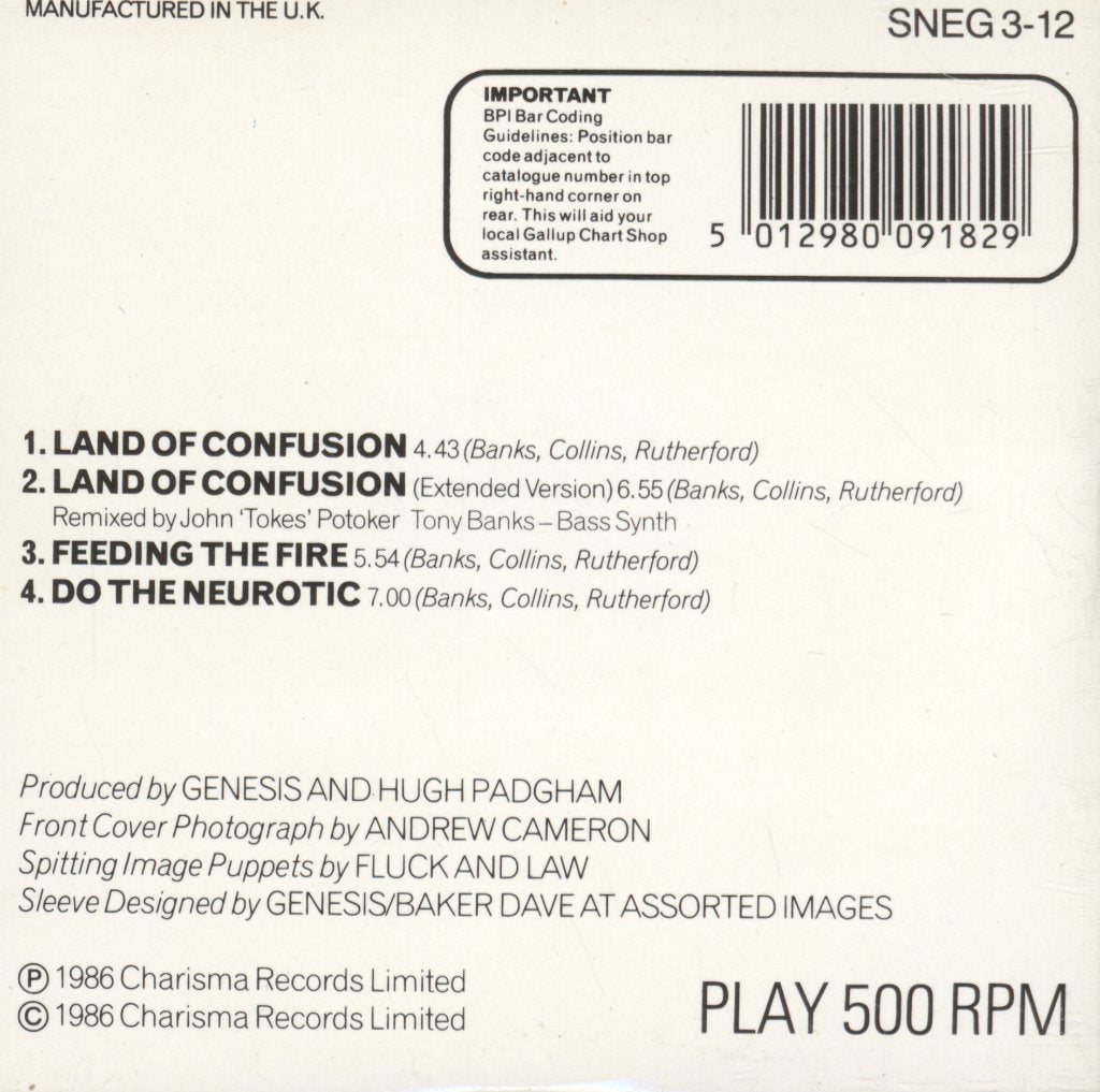 Genesis - Land Of Confusion - Cd