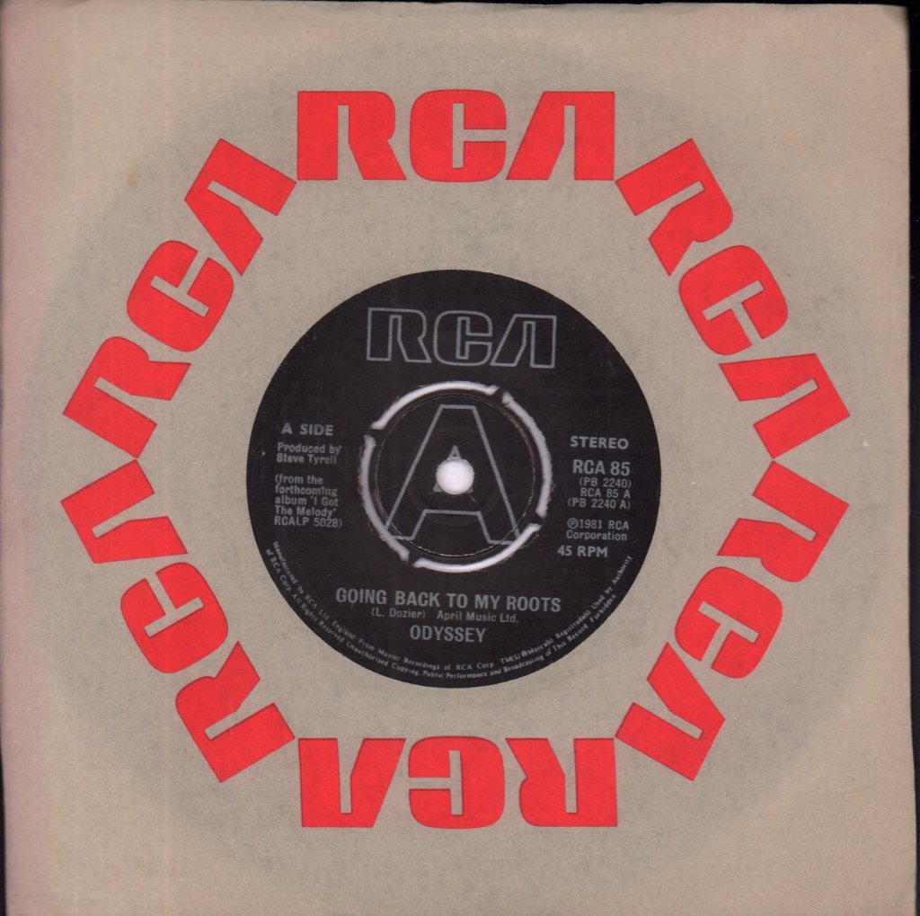 Odyssey (Disco Group) - Going Back To My Roots - 7 Inch