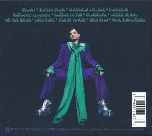 Adam Lambert - Velvet - Cd