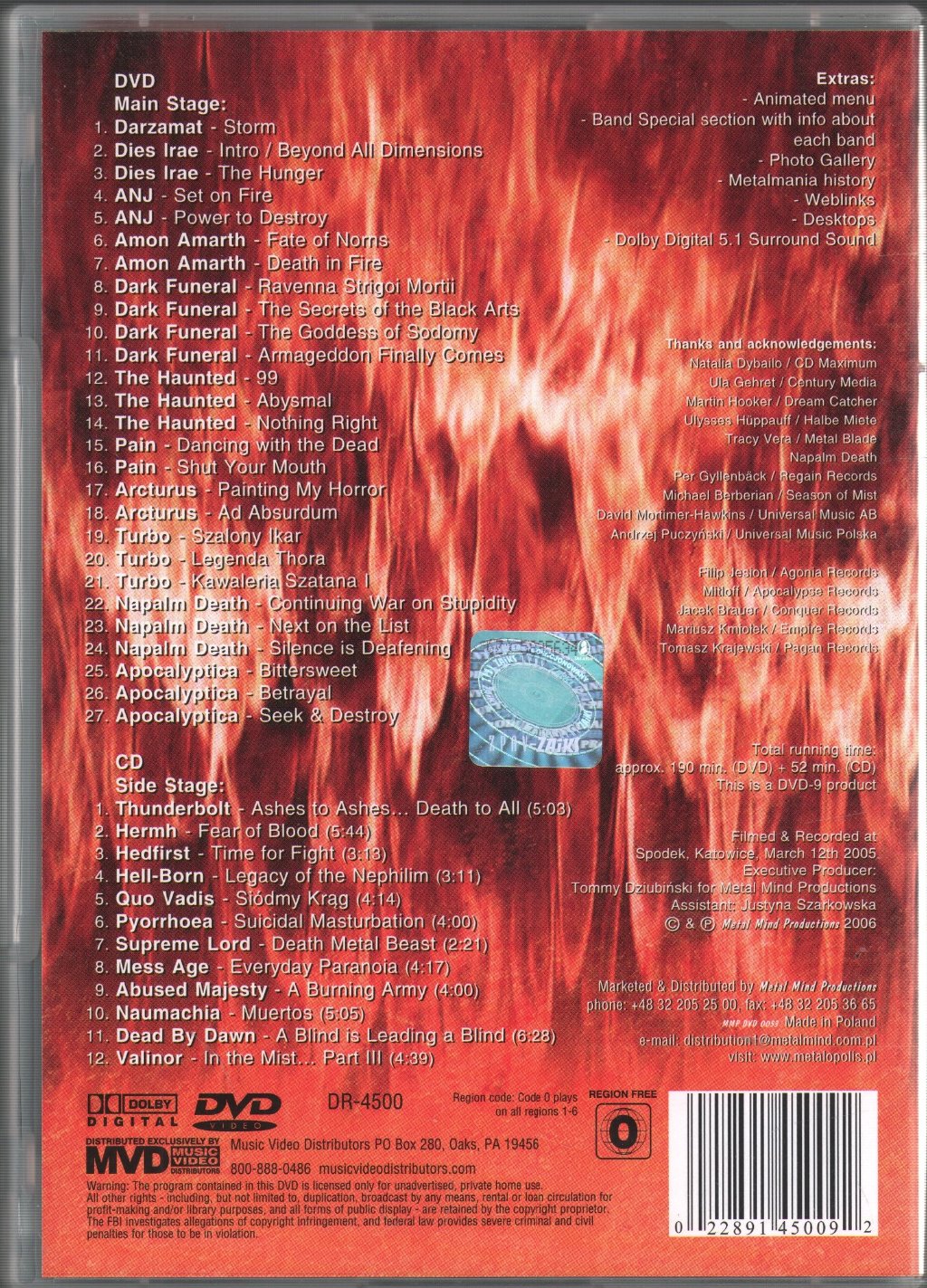 Various Artists - Metalmania 2005 - Cd/Dvd