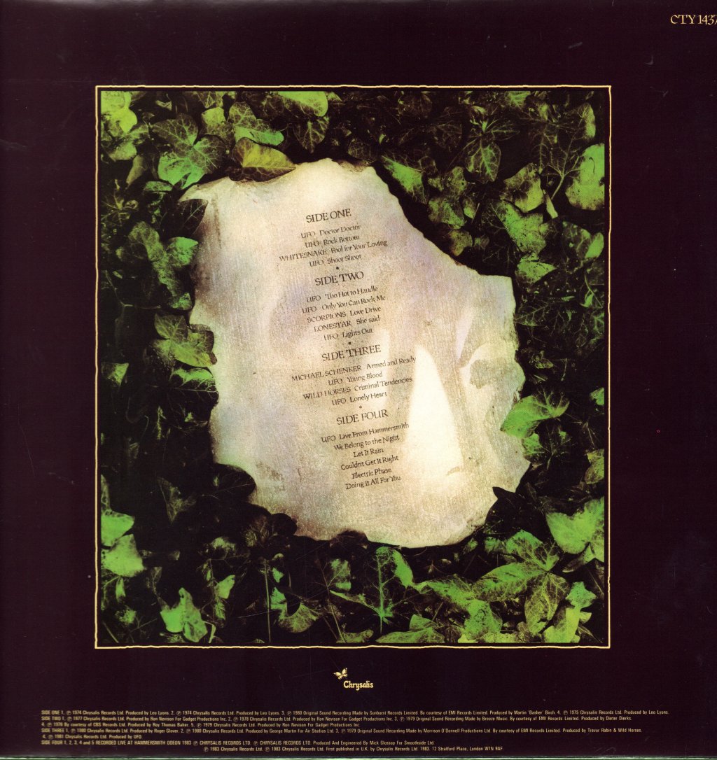 Various Artists - Headstone: The Best Of UFO - Double Lp