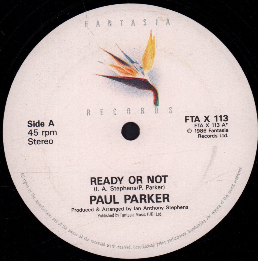 Paul Parker - Ready Or Not - 12 Inch