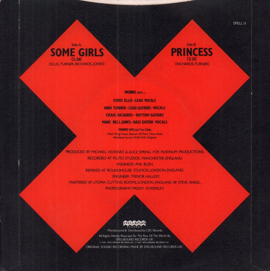 Monro - Some Girls - 7 Inch