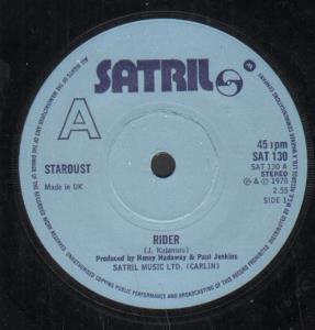 Stardust (70'S Group) - Rider - 7 Inch