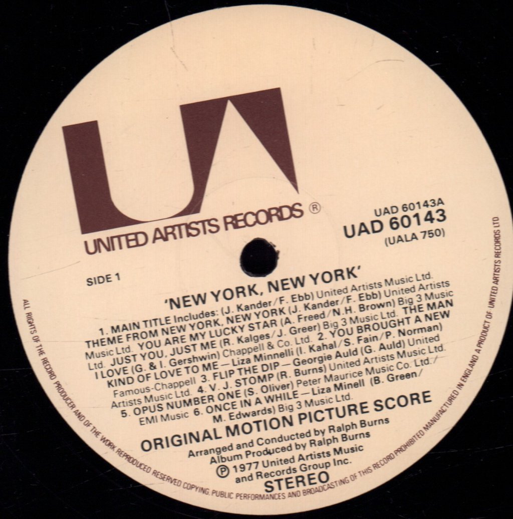 Liza Minnelli & Robert De Niro - New York, New York (Original Motion Picture Score) - Double Lp