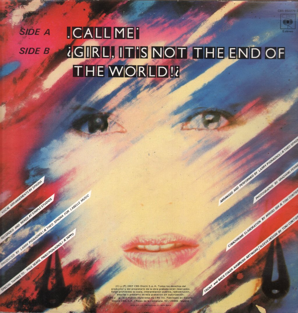 Spagna - Call Me - 12 Inch