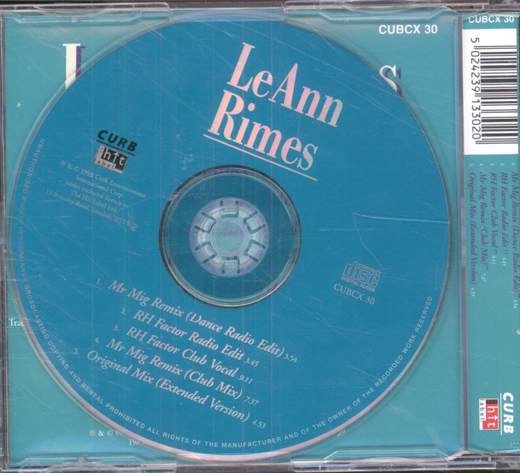 Leann Rimes - How Do I Live (Dance Mix) - Cd