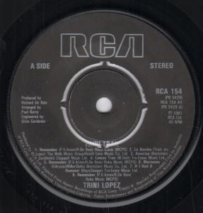 Trini Lopez - Trini Trax - 7 Inch