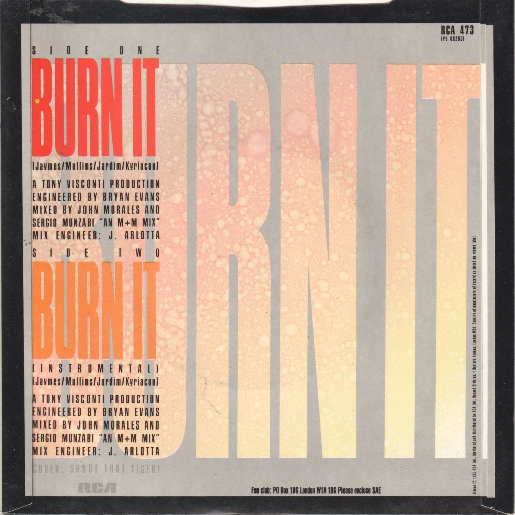 Modern Romance - Burn It - 7 Inch
