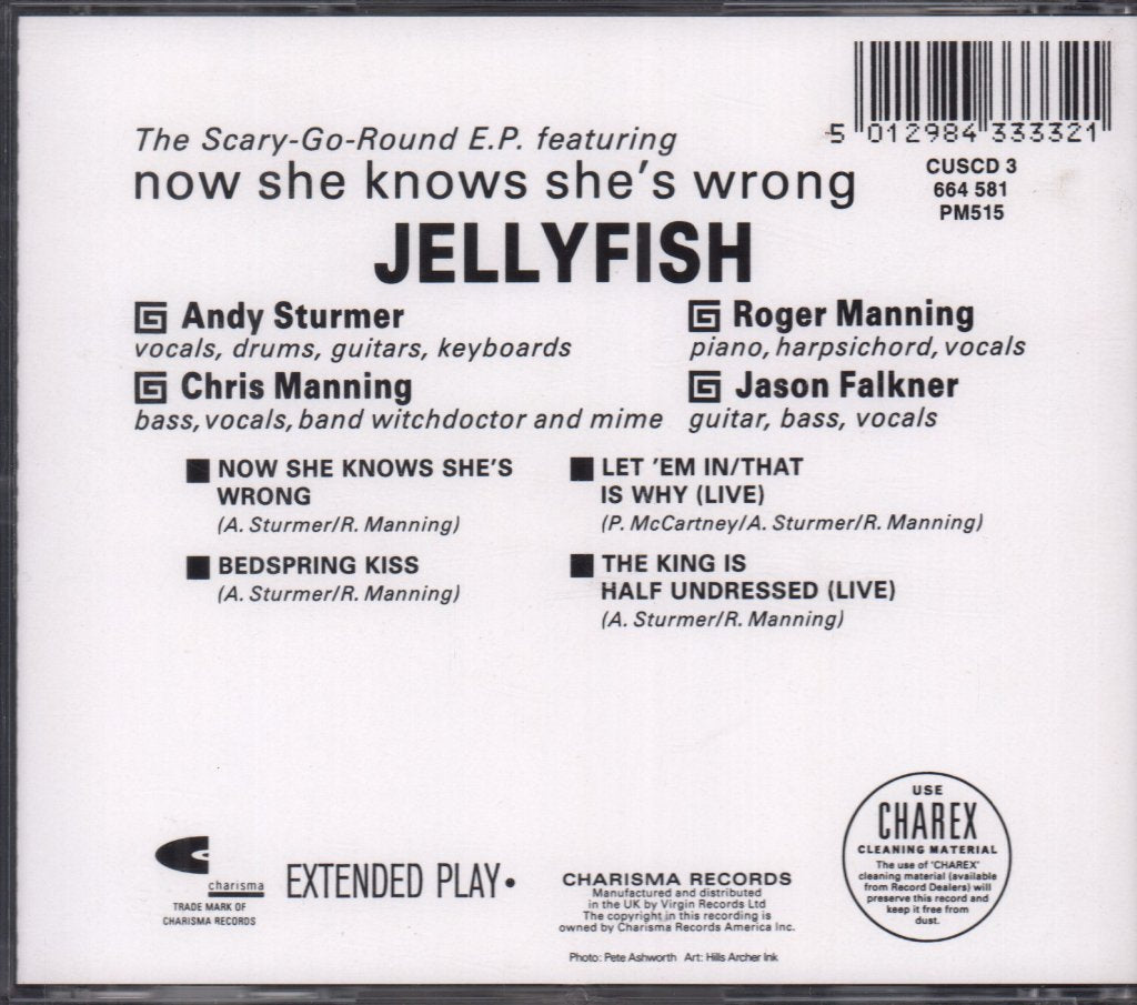 Jellyfish - Now She Knows She's Wrong - Cd