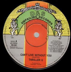 Thriller U - Can't Live Without You - 12 Inch