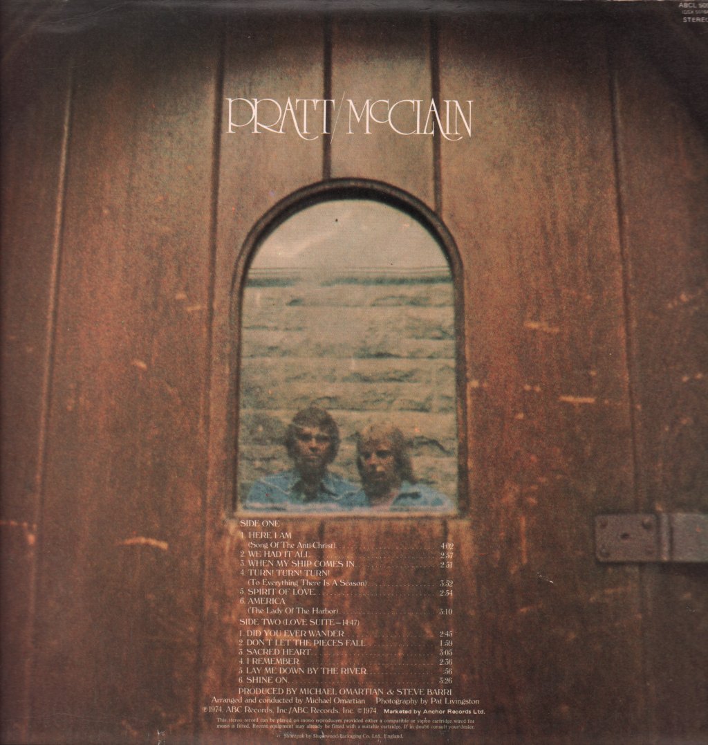 Pratt And Mcclain - Pratt And Mcclain - Lp