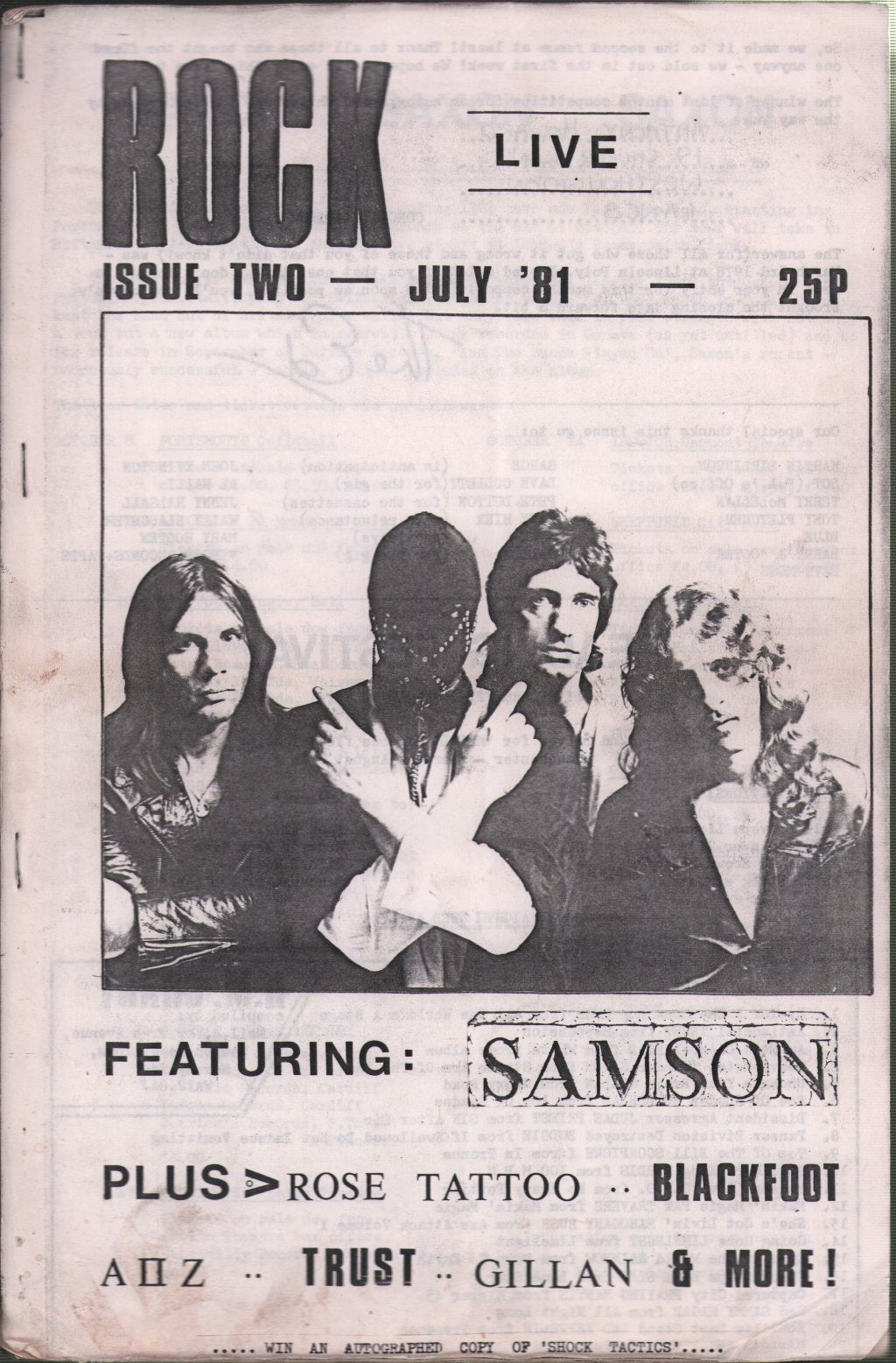 Rock Live - Issue 2 July 1981 - Magazine