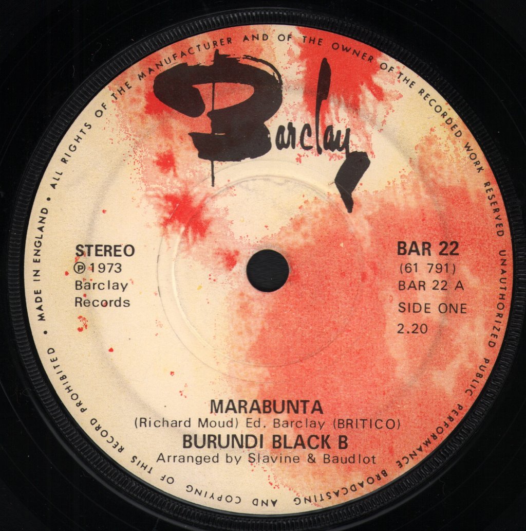 Burundi Black B - Marabunta - 7 Inch