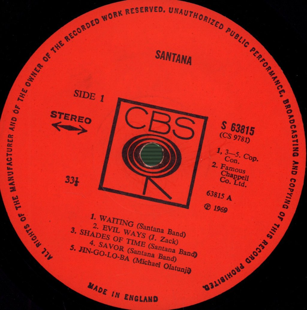 Santana - Santana - Lp