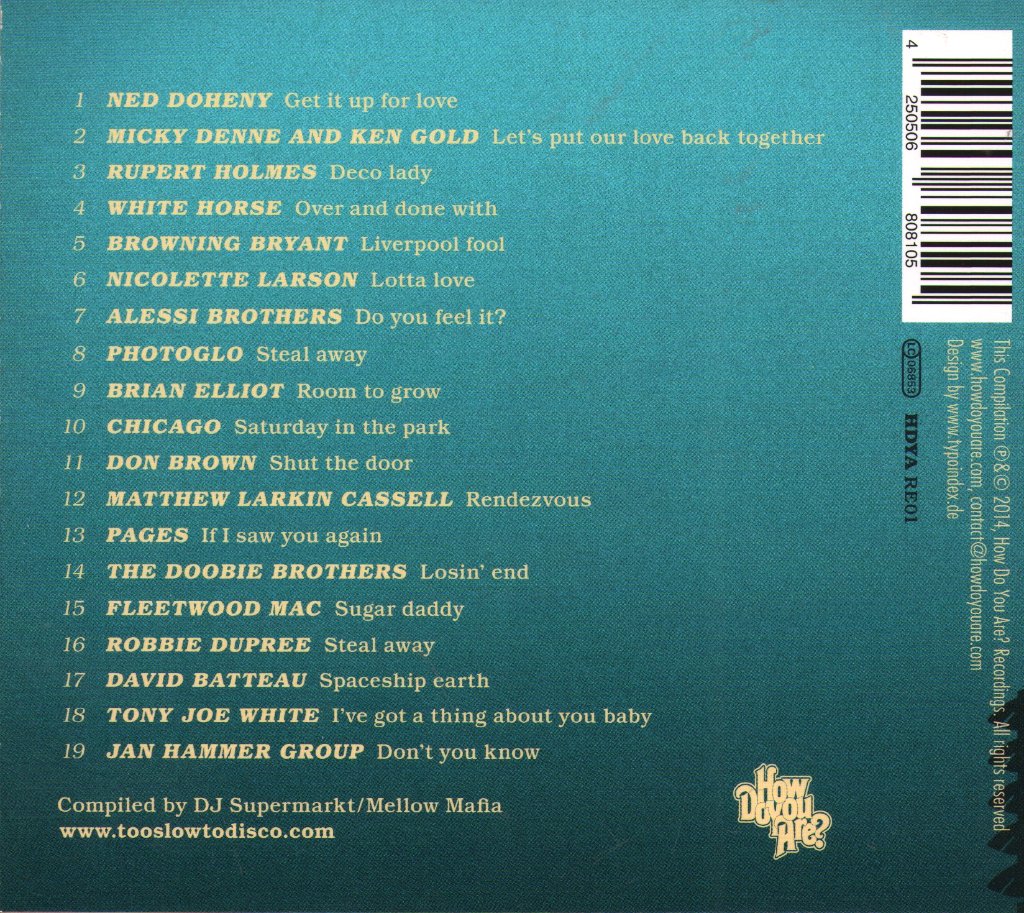Various Artists - Too Slow To Disco - Cd