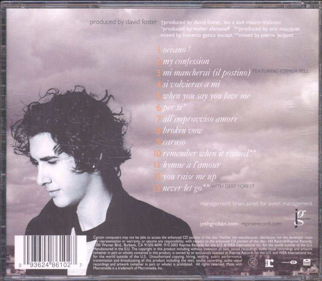 Josh Groban - Closer - Cd