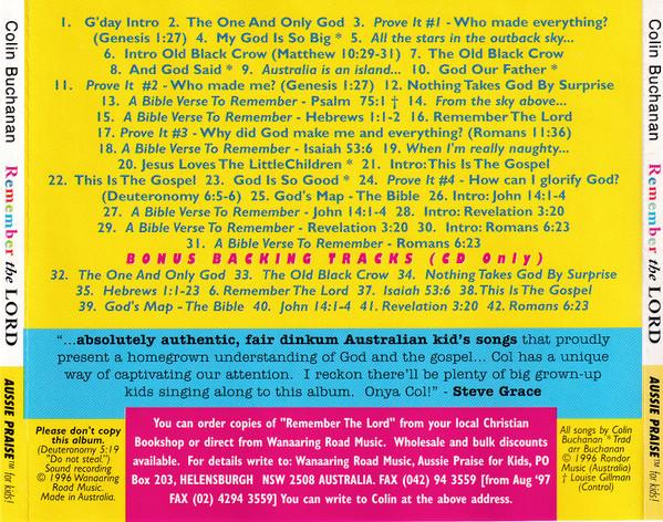 Colin Buchanan - Remember The Lord - Cd