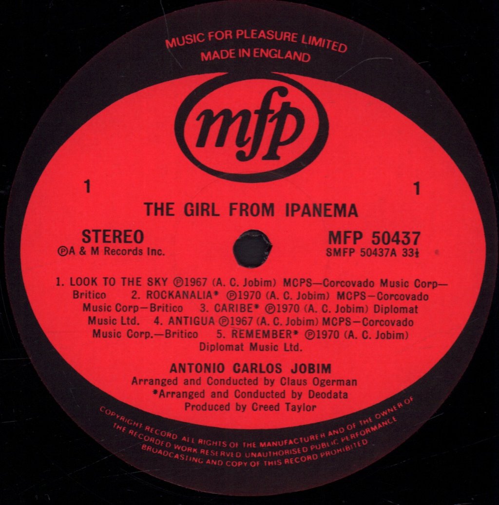 Antonio Carlos Jobim - Girl From Ipanema - Lp