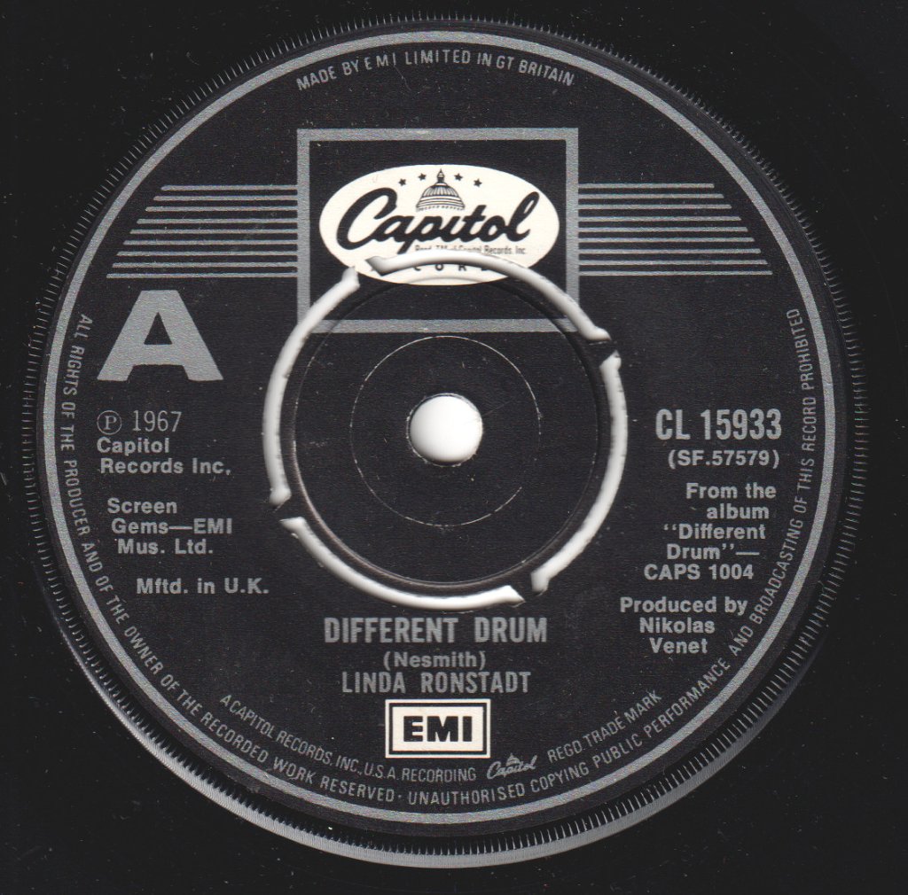 Linda Ronstadt - Different Drum - 7 Inch