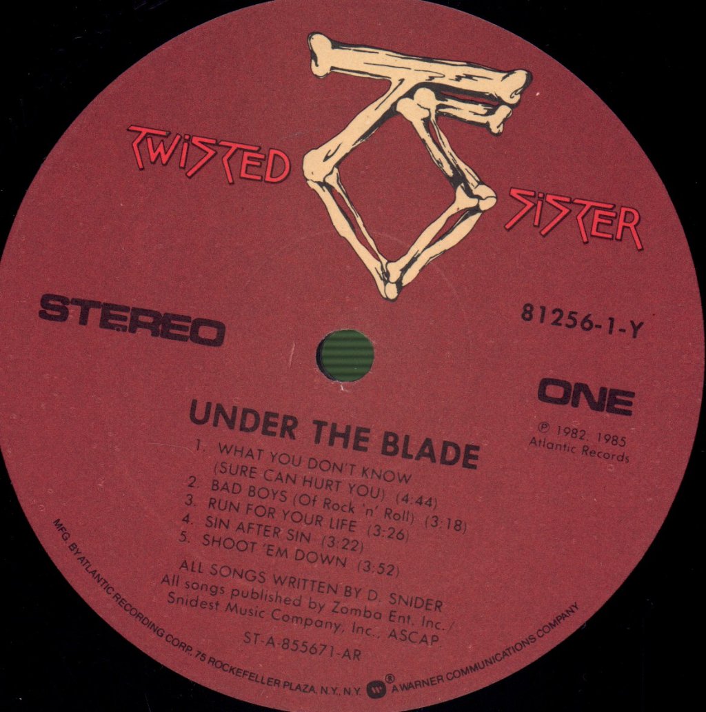 Twisted Sister - Under The Blade - Lp