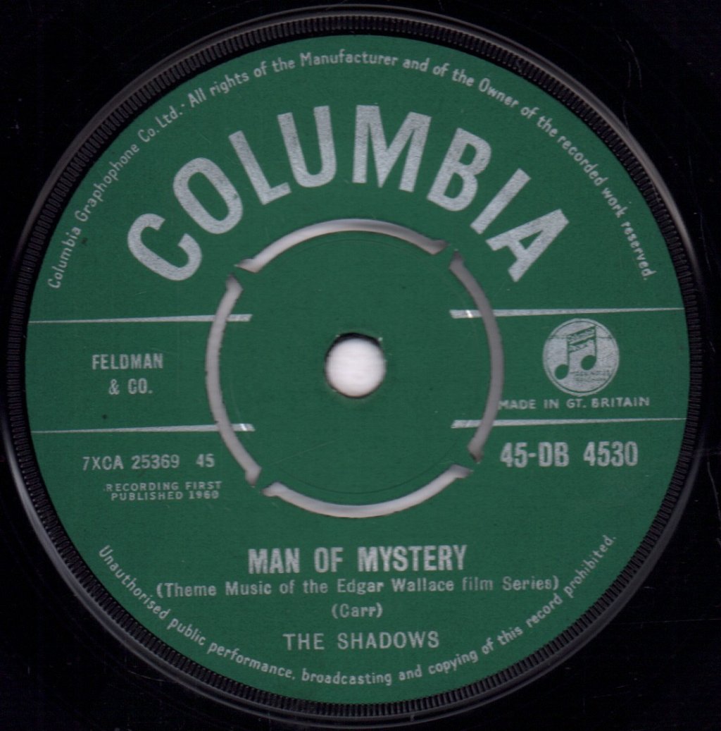 Shadows - Man Of Mystery - 7 Inch