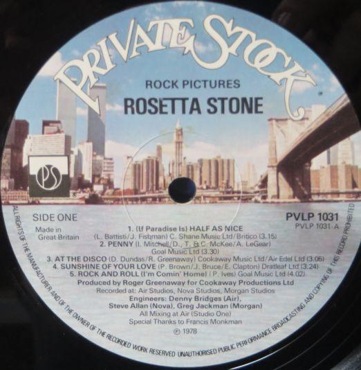 Rosetta Stone (Glam) - Rock Pictures - Lp
