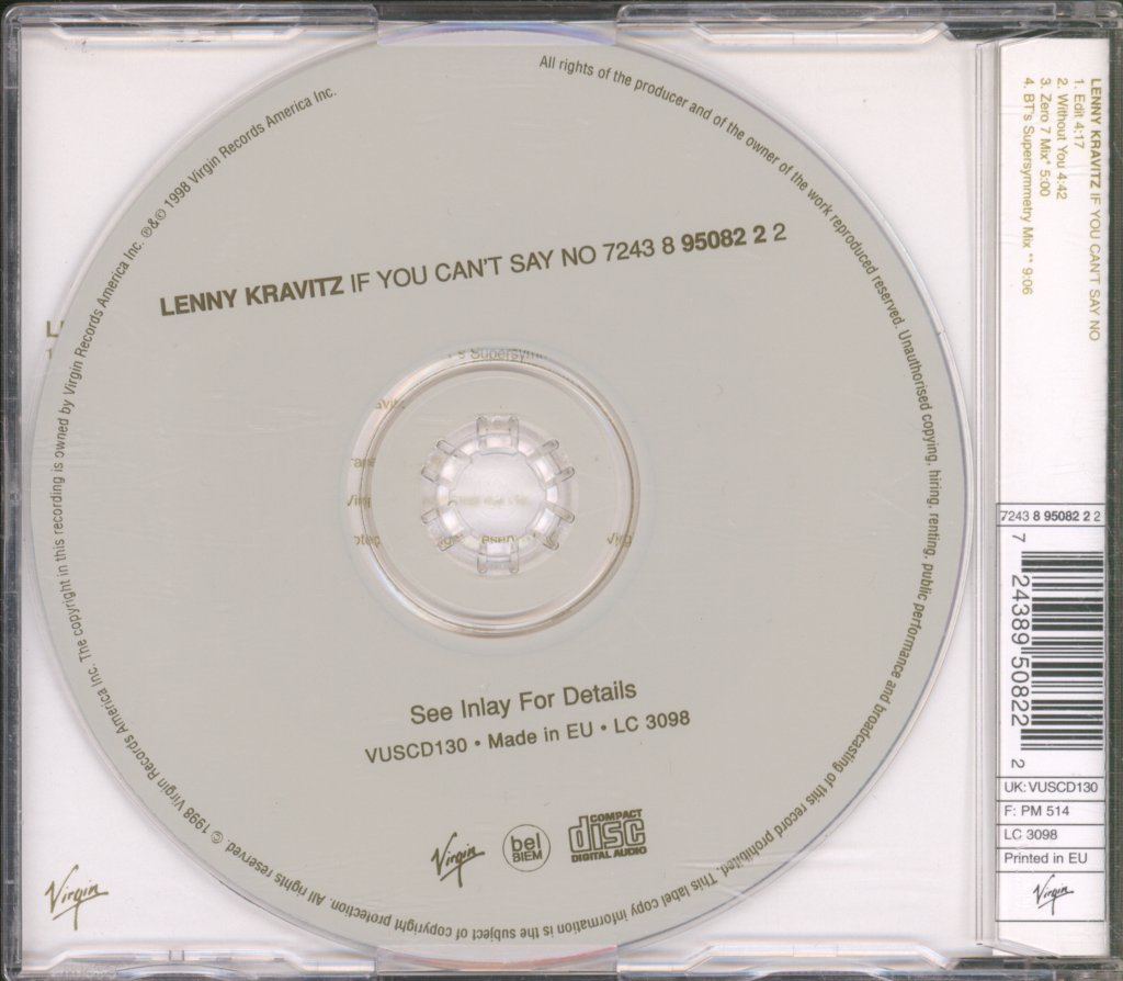 Lenny Kravitz - If You Can't Say No - Cd