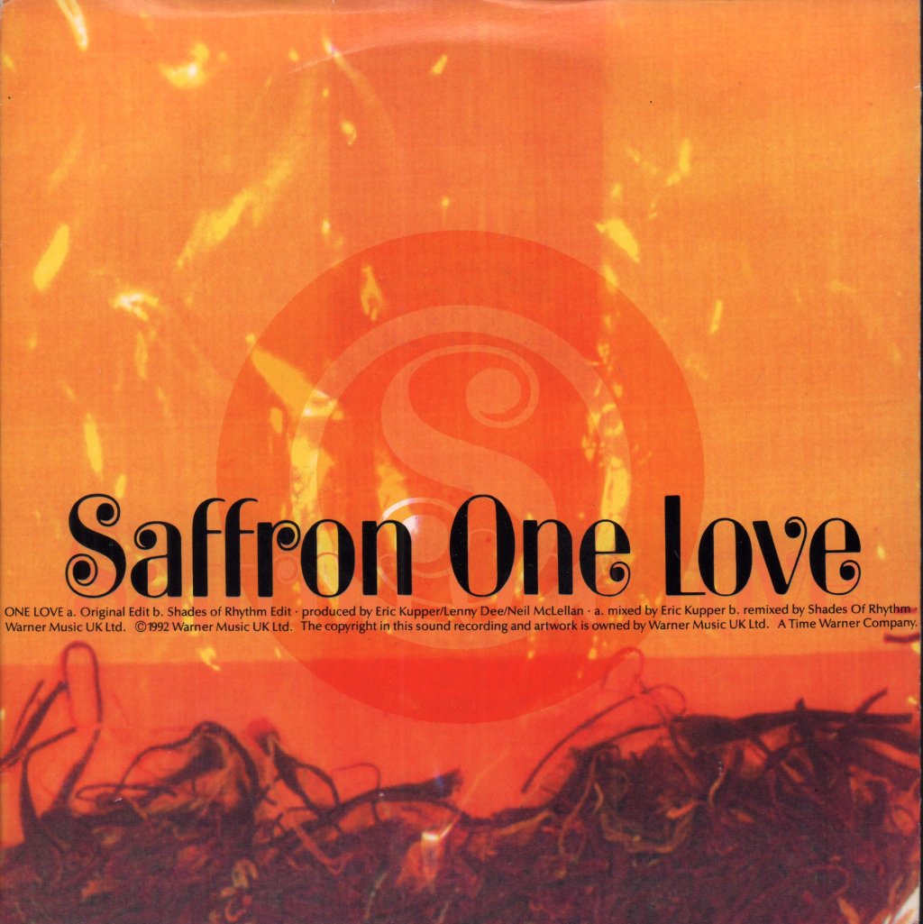 Saffron (80'S/90'S Artist) - One Love - 7 Inch