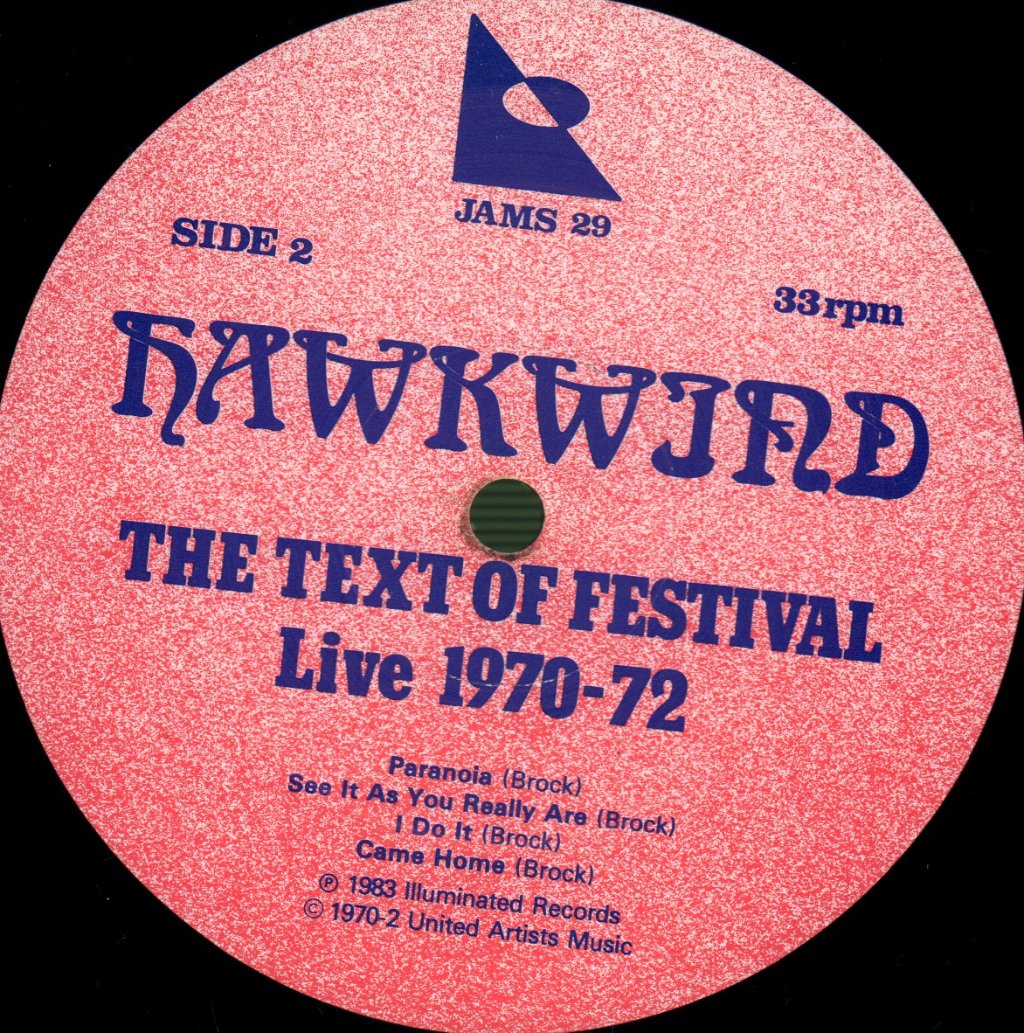 Hawkwind - Text Of Festival - Hawkwind Live 1970-72 - Double Lp