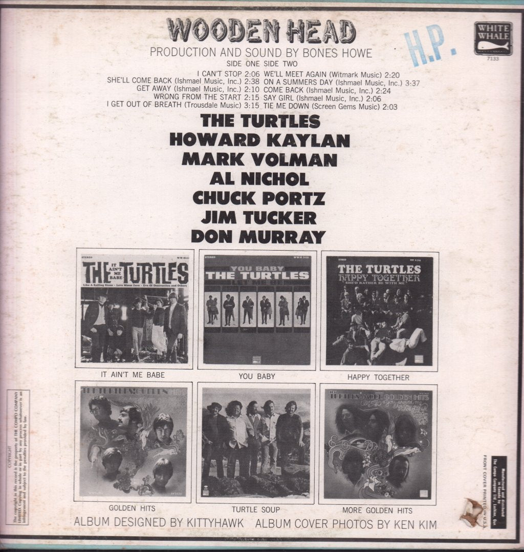 Turtles - Wooden Head - Lp