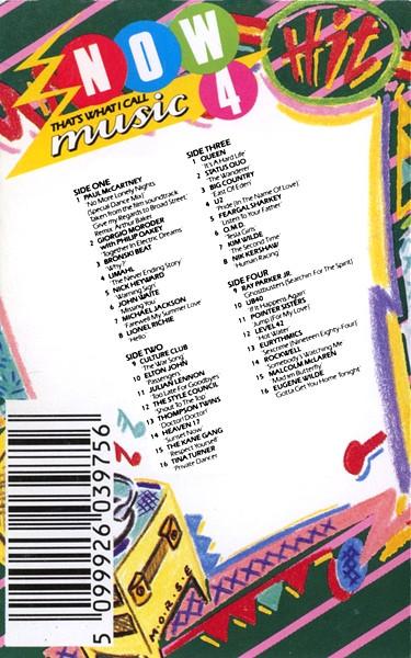 Various Artists - Now That's What I Call Music 4 - Cassette