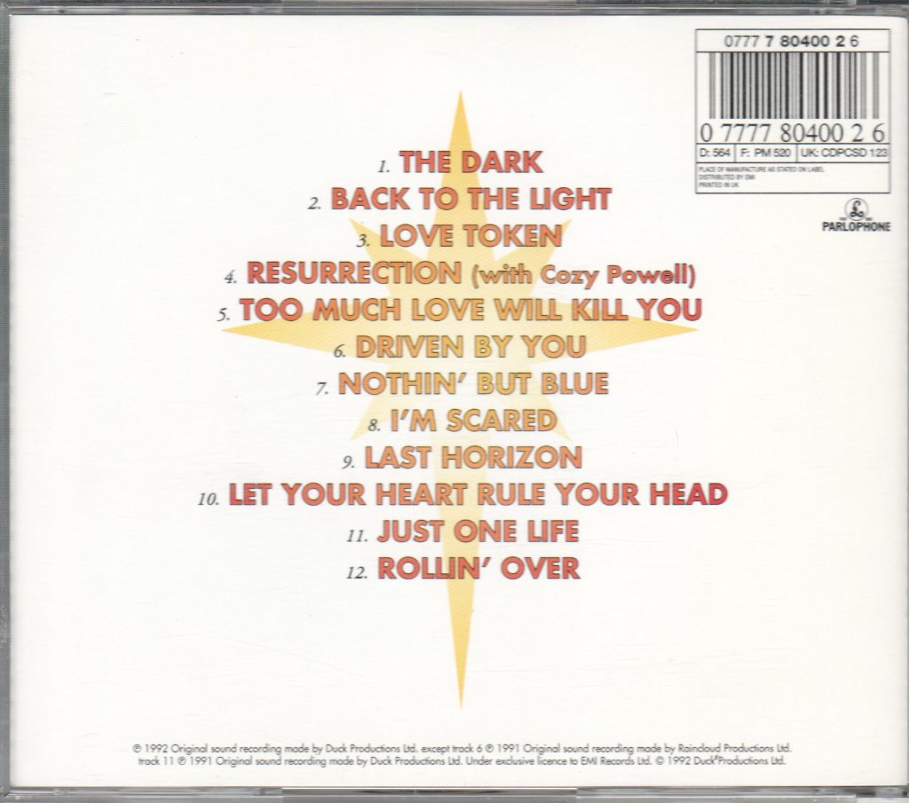 Brian May - Back To The Light - Cd