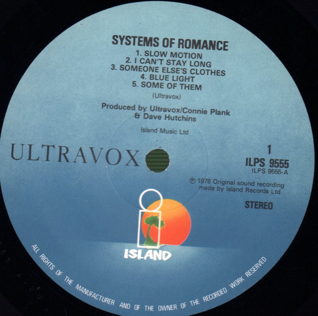 Ultravox - Systems Of Romance - Lp