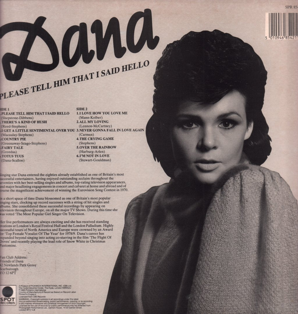 Dana - Please Tell Him That I Said Hello - Lp