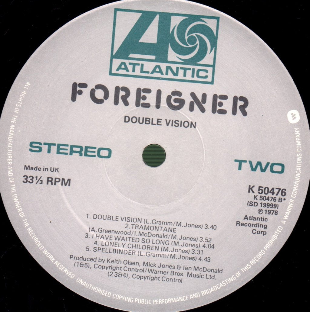 Foreigner - Double Vision - Lp