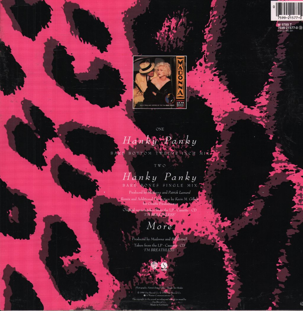 Madonna - Hanky Panky - 12 Inch