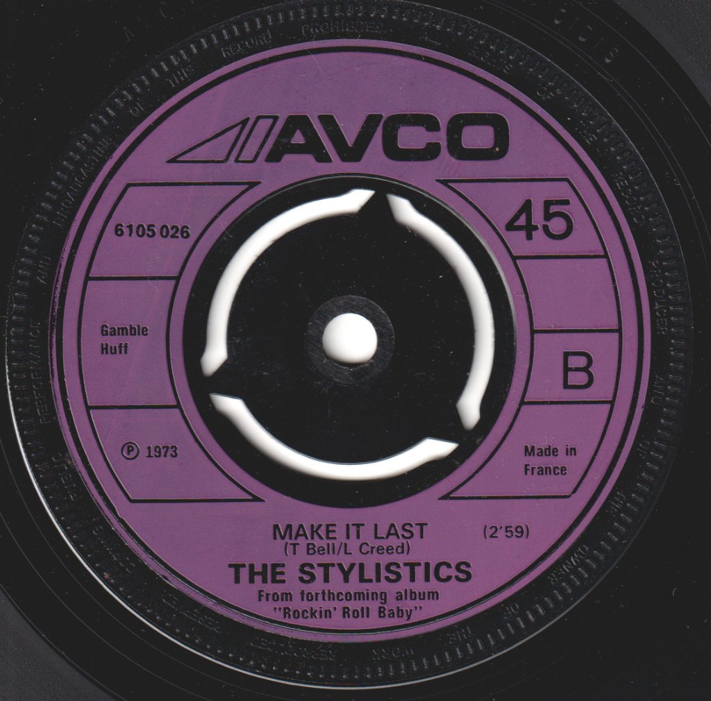 Stylistics - Rockin' Roll Baby - 7 Inch