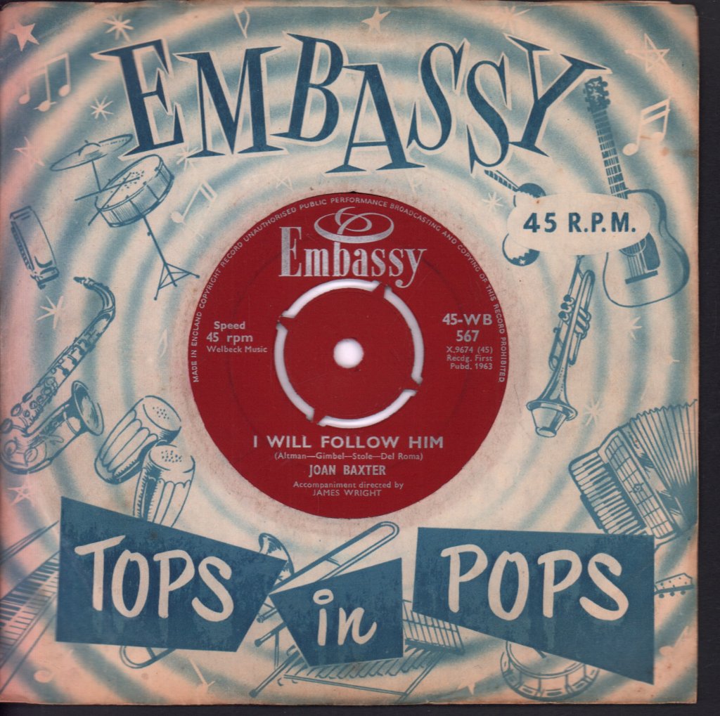 Joan Baxter / Paul Rich & Kay Barry - I Will Follow Him / Young Lovers - 7 Inch