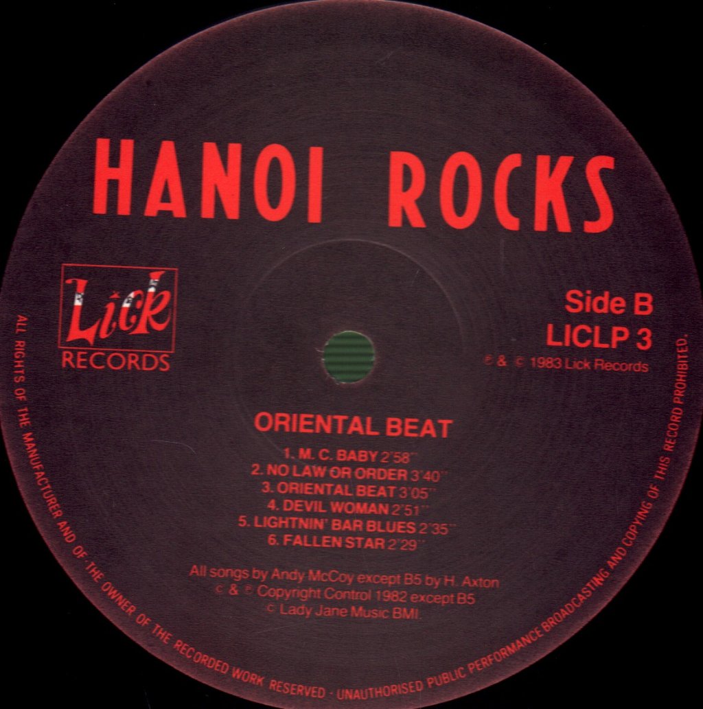 Hanoi Rocks - Oriental Beat - Lp