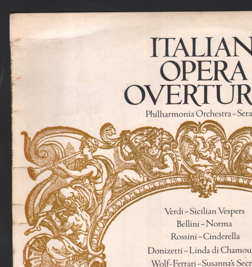 Philharmonia Orchestra / Tullio Serafin Efrem Kurtz - Italian Opera Overtures - Lp