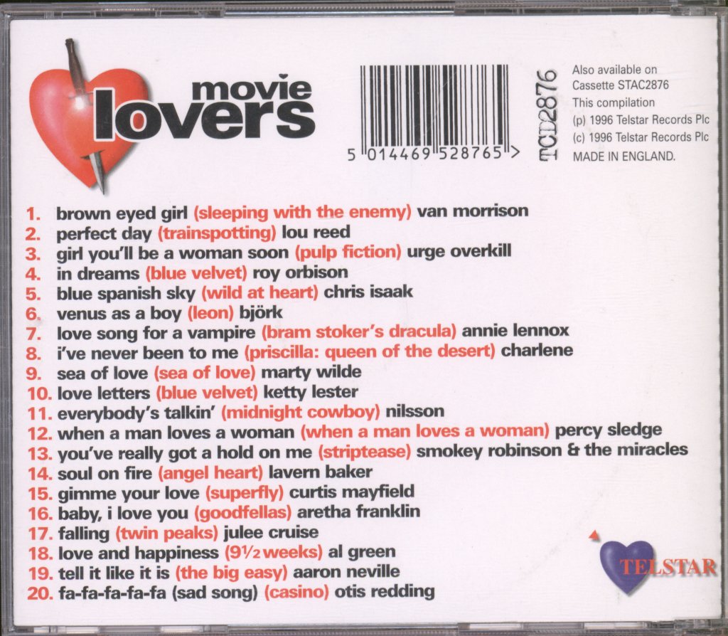 Various Artists - Movie Lovers - 20 Cult Movie Theme Classics - Cd