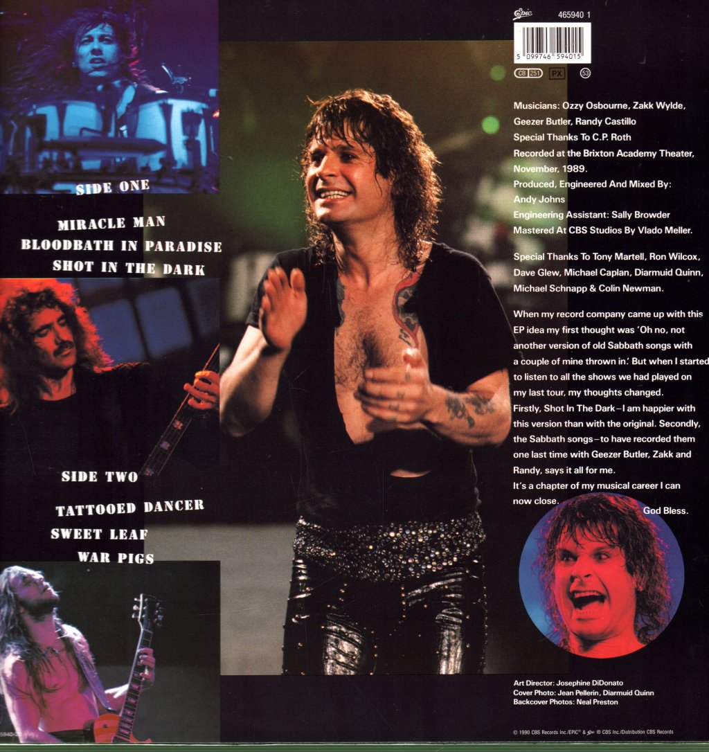 Ozzy Osbourne - Just Say Ozzy - Lp