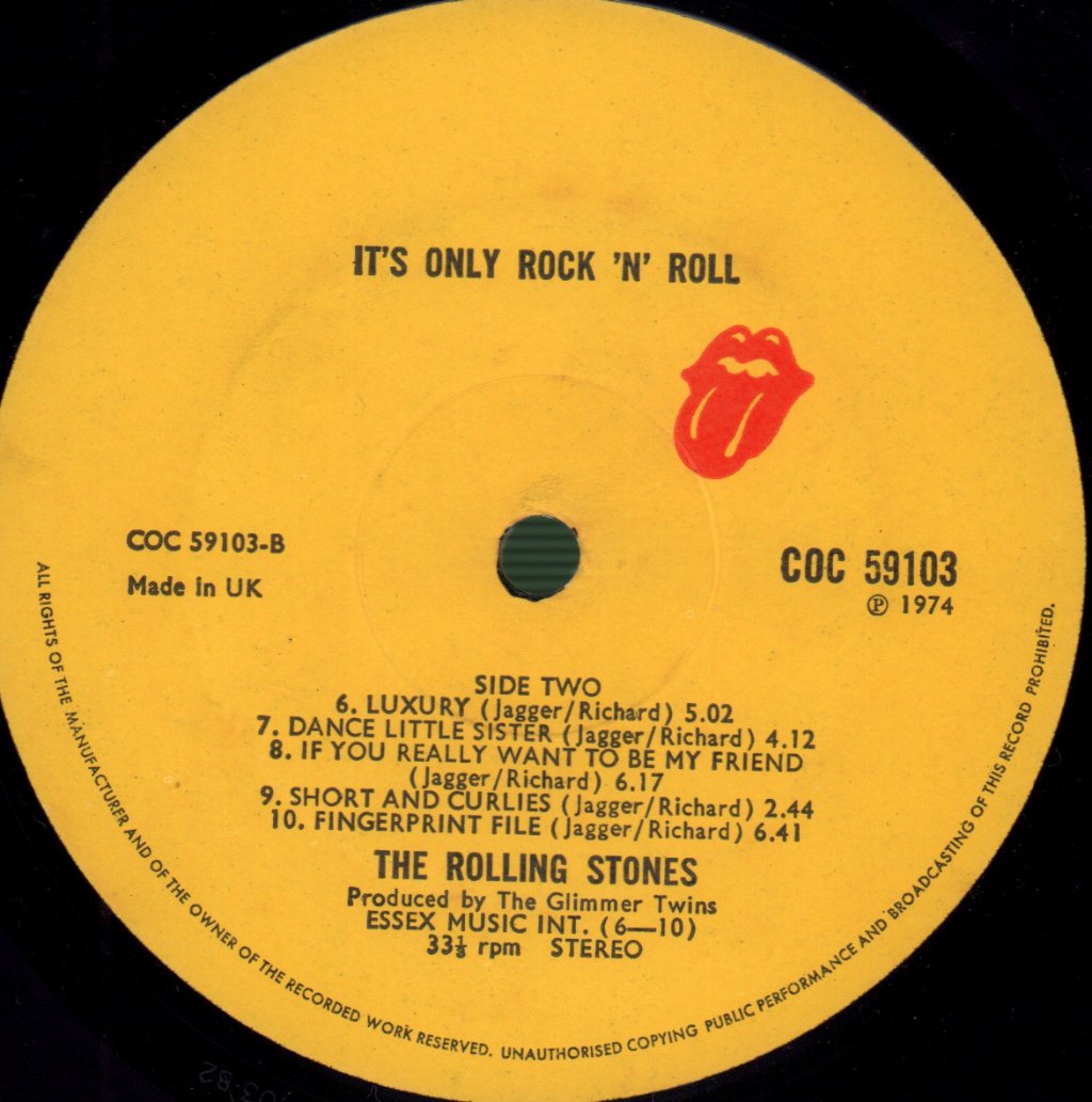 Rolling Stones - It's Only Rock N Roll - Lp