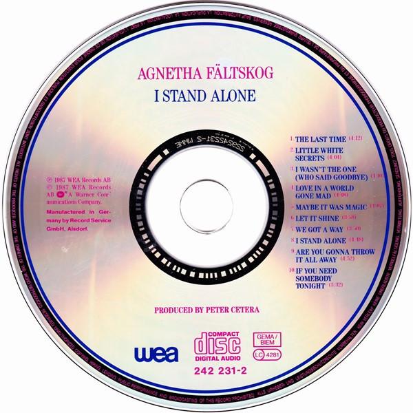 Agnetha Fältskog - I Stand Alone - Cd