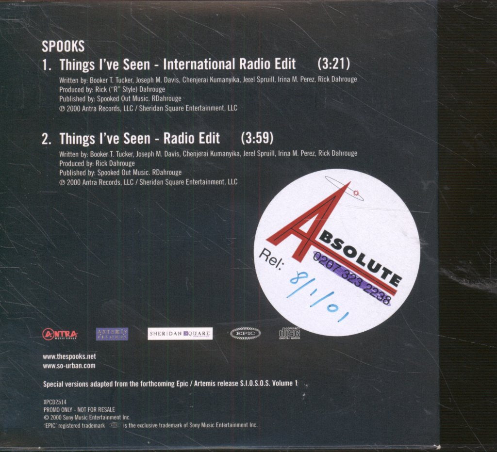 Spooks - Things I've Seen - Cd