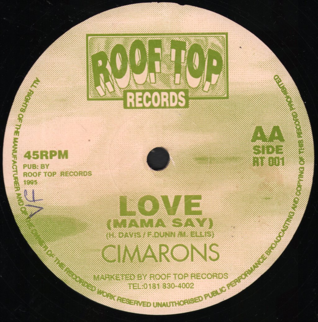Cimarons - Be My Guest Tonight / Love - 12 Inch